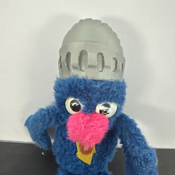 VTG 1970s HTF Knickerbocker Super GROVER Plush Muppets Stuffed Toy 13" Sesame St - Picture 2 of 7